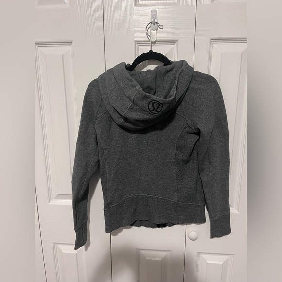 Lululemon Scuba Hoodie Heathered Grey Size 4 - Picture 4 of 4